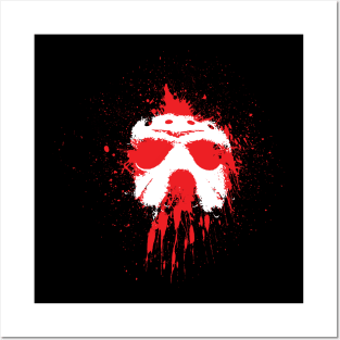 Bloody Hockey Mask Posters and Art